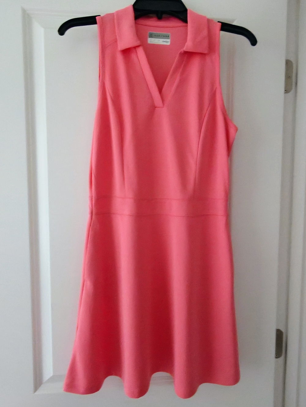 PGA Tour Sleeveless Coral-Pink Polo Dress